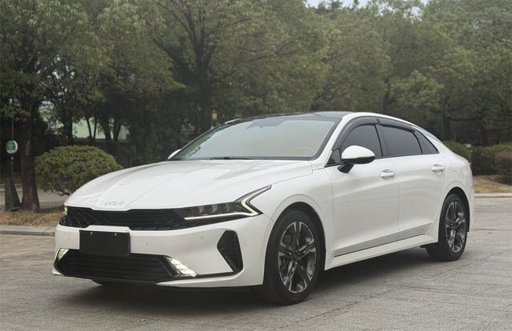 used kia k5 red interior